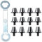 Baoblaze 12x Football Boot Spikes, Soccer Studs Anti Slip Screw in Football Cleats Replacement Spikes for Athletic, Sneakers, 11mm 13mm, Grey with Wrench