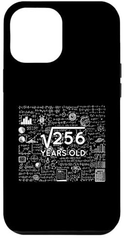 Carcasa para iPhone 13 Pro Max Raíz cuadrada de 256 matemáticas divertidas 16 cumpleaños 16 años