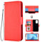 Auotu PU Leather Wallet Pouch Flip Case Cover With Stand Card Slot Design For Doro 8100 / Doro 8100 Plus/Doro 8110 / Doro 8110 Plus Smartphone (Red)