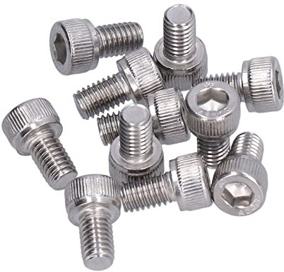 M6-Schraubenbolzen, 30 Stück M6-Schraubenbolzen, Innensechskantkappe aus Edelstahl, Innensechskantschrauben für Kinderbetten und Etagenbetten, DIN 912, A2-70,
