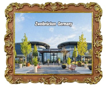 Zweibrücken Deutschland Kühlschrankmagnet 3D Reise Souvenir Kühlschrank Deko Magnetaufkleber Basteln Kollektion