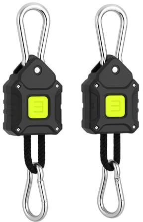 Weedness Lampen-Aufhängung 70 Kg Grow Anbau Traglast mit Seilratsche zum stufenlosen Aufhängen Indoor LED NDL MHL