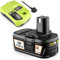 5.5Ah 18V P108 Li-ion Replacement for Ryobi Battery RB18L15+P117B Charger with Compatible with Ryobi 18v Battery P102 P107 P108 P104 P109 P122 RB18L50