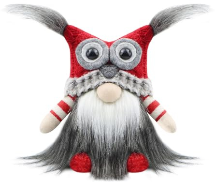 Gehydy Christmas Gonk Decorations Handmade Owl Gnome Xmas Decor for Home Kitchen Farmhouse