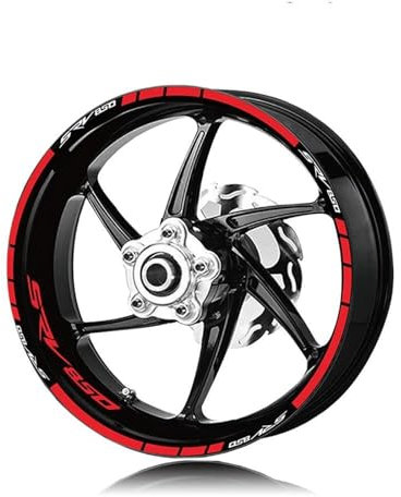 NOHEEU Radaufkleber Motorrad-Radaufkleber Rennfelgenstreifen-Aufkleber Motorrad-Dekorationszubehör Für Aprilia SRV850 SRV 850(Style 2)