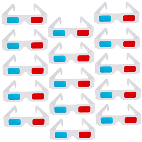 CIYODO 40 Occhiali 3d Di Carta Anaglifi Rosso Blu Occhiali Per Film E Giochi 3d Usa E Getta