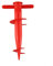 SPORTARC Pied de parasol robuste et fiable, réglable pour la plage ou la terrasse, pour rester protégé du soleil (rouge)