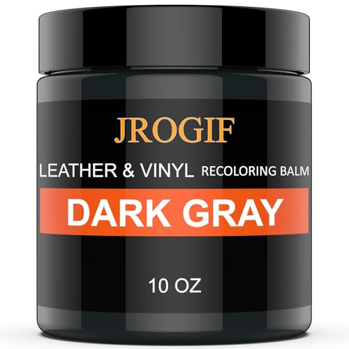 JROGIF Baume de recoloration pour cuir, kit de réparation pour meubles, teinture pour cuir, restaurateur de couleur de cuir pour canapés, effaceur de rayures pour cuir, kit de réparation de peinture