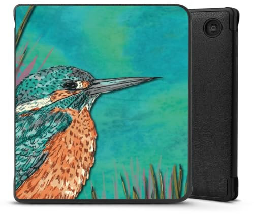 DeinDesign Schutzhülle schwarz kompatibel mit tolino epos 3 E-Reader Kunstleder Case Hülle Tiere Vogel Malerei