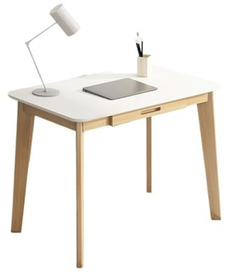 escritorio Escritorio de oficina minimalista moderno, mesa for ordenador portátil, escritorio de estudio con cajón de almacenamiento, mesa de estudio, estación de trabajo Escritorio ergonómico(A,80cm)