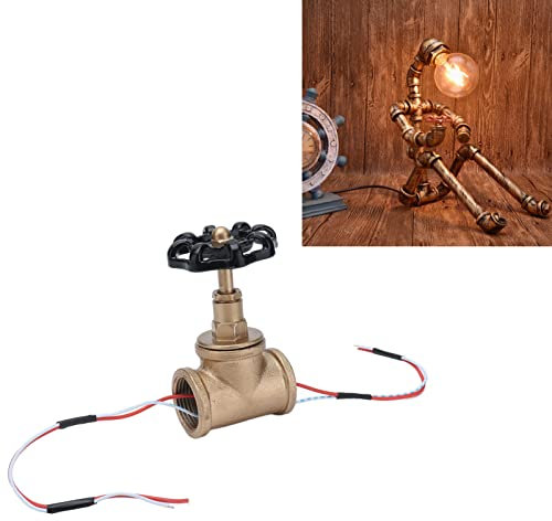 Topyond Interruttore della Luce Vintage, Stile valvola G3 a 4 arresti, Decorazione Industriale in Lega di Alluminio, Interruttore per Lampada Steampunk 120V 12V per Uso Domestico