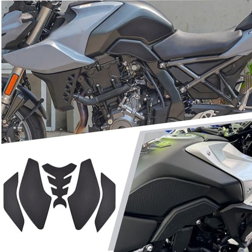 Midimttop Motorrad Gas Kraftstoff Tank Traktion Pad Aufkleber Gummi Seite Knie Grip Protector Aufkleber Abziehbilder fit for SU&ZU&KI GSX-8R GSX-8S GSX8R GSX8S 2023-2025