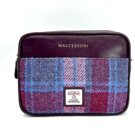 maccessori Harris Tweed Camera Bag Cross Body Bag (Pastel Pink)