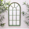 Green Verdigris Arched Window Style Wall Mirror For your Home or Garden