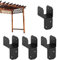 Équerres pour Pergola,Connecteur de Poteaux d'Assemblage | Kit Robuste de 4 Pièces pour Carport Terrasse Jardin Pergola Tonnelle Abri Deck Patio Porche