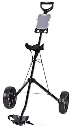 Faltbarer Golf-Pullwagen, 2 Räder, Handtasche, Trolley, Eisen, faltbar, tragbar, leicht, Outdoor-Sport-Zubehör, leichte Display-Ständerbefestigung, für Asphalt