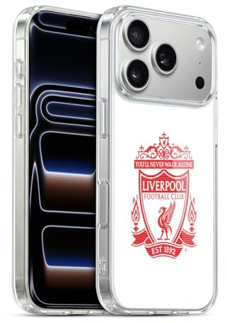 Head Case Designs Offizielle Liverpool Football Club Weiss Crest 2 Gelhülle [Militärischer Schutzgrad] Kompatibel Mit Apple iPhone 17 Pro Und Kompatibel Mit MagSafe