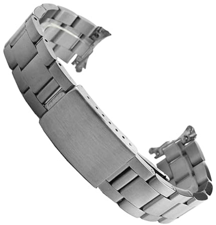 Edelstahl Uhrarmband für Rolex Air-King/Datejust/Oyster Perpetual | Ersatz Gebogenes Ende Metall Einsatz Casual Dress Herren Damen