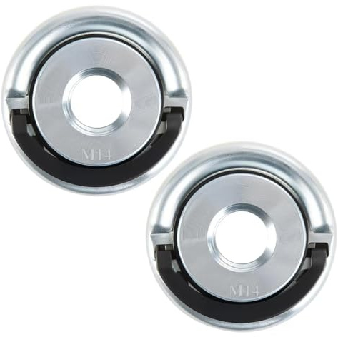 2PCS M14 Quick Release Nut for Angle Grinder, Heavy Duty Self-Locking Flange Nut, Tool-Free Quick Clamping Design for Fast Disc Change, Durable Replacement Fitting for Home & Workshop