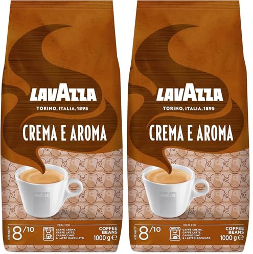 Lavazza Café Espresso Crema e Aroma en Grain entier (Lot de 2)