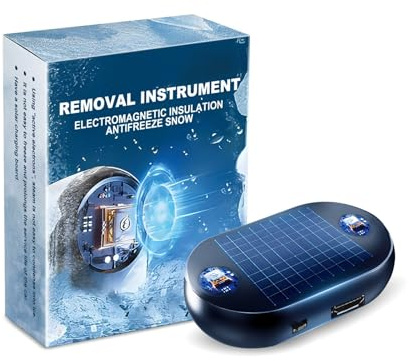 Elektromagnetischer Auto-Enteiser, solarbetriebener Windschutzscheiben-Schneeentferner, universeller Eisentferner für Fahrzeuge (2 Stück)