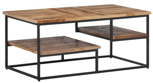 Frdhee Fernsehtisch, Couchtisch 90x50x39 cm Recyceltes Massivholz Teak TV Schrank Holz für Wohnzimmer, Esszimmer, Schlafzimmer