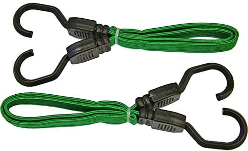 Faithfull TDBUNG24 61cm 24-inch Flat Bungee Cord - Green
