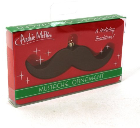 Christmas Mustache Ornament