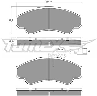 Procodis Frankreich PF1247 Bremsbelagsatz, Scheibenbremse