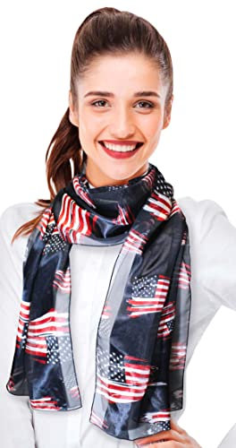Patriotische USA-Flagge Amerikanische Flagge USA Flagge Stern Schal Schal Bandana - Blau - Einheitsgröße
