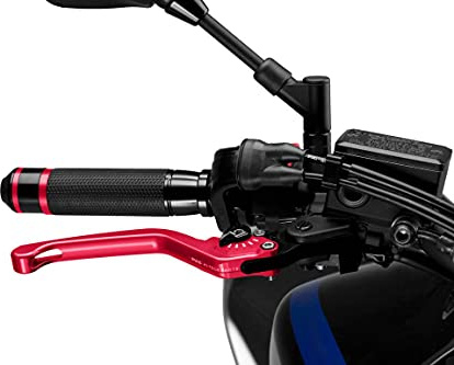 PUIG 120RN 3.0 brake lever, Fixed, Red with selector, Black