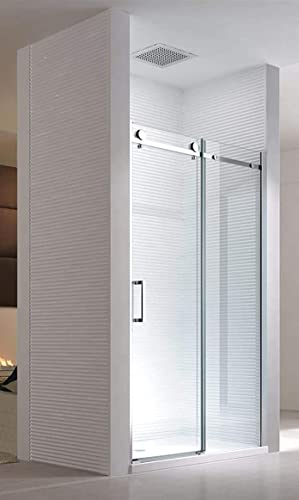 8 mm | 140x195cm Nischen- | Schiebetür | Duschtür | Nischentür | Duschwand | Dusche | Nischendusche | Schiebesysteme | ESG-Klarglas.