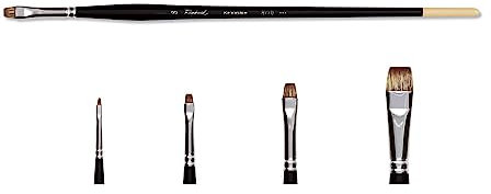 Raphael - Pinceau Kevrin+ brosse plate extra courte huile et acrylique N°14 série 8770