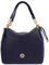 Tuscany Leather Amy Shopping Tasche aus Weichem Leder (Dunkelblau)