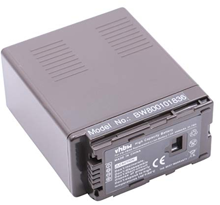 vhbw 1x Batterie Compatible avec Panasonic AG-HCM150, AG-HCM41, AG-HCM41EU caméra vidéo caméscope (4000mAh, 7,2V, Li-ION) avec Puce d'information