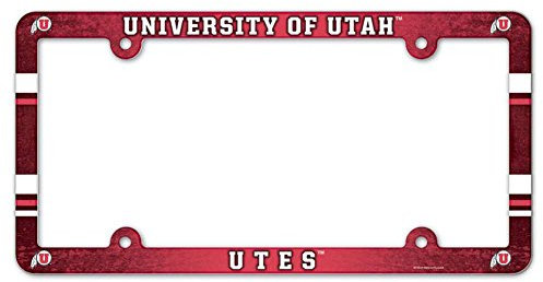 WinCraft NCAA Nummernschild mit farbigem Rahmen, University of Utah