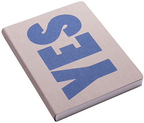 nuuna Design Notizbuch Graphic L - Yes-No - Jeans Label Material, Softcover, Punktraster, DIN A5, Blau