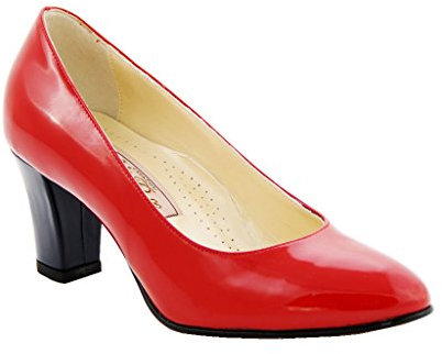 Lady Raffy, Décolleté in Vernice (40, Rosso-Blu)