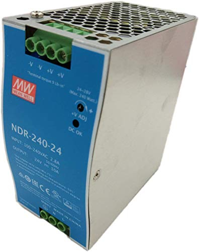 MeanWell NDR-240-24 Transformateur sur rail industriel 24 V 240 W 10 A