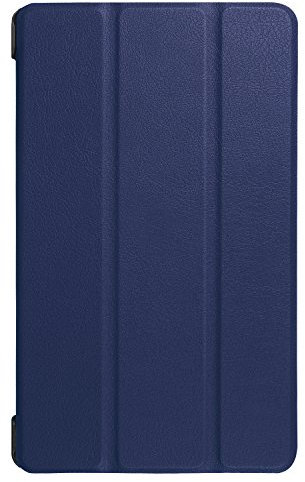 PCATEC Huawei MediaPad T3 7.0 Custodia, Ultra Slim Tri-Fold Custodia in Pelle Flip Cover per Huawei MediaPad 3 7.0 Tablet PC Nevy Blue Huawei Mediapad T3 7.0