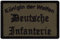 Café Viereck ® Bundeswehr Deutsche Infanterie Morale Patch Gestickt mit Klett - 7 cm x 4,5 cm