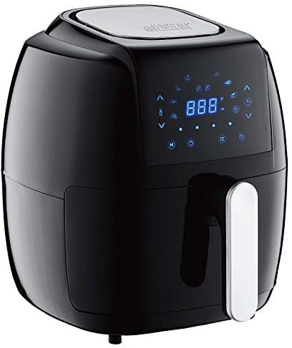 GoWISE USA GW22921-S 8-in-1 Digital Air Fryer with Recipe Book, 5-Qt, Black