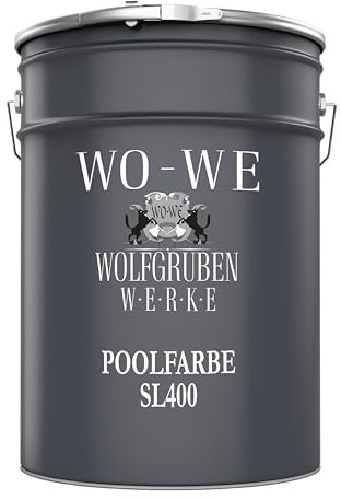 WO-WE Peinture pour piscine et bassin SL400 Imperméable et étanche RAL 7035 simil. à Gris clair - 2,5L