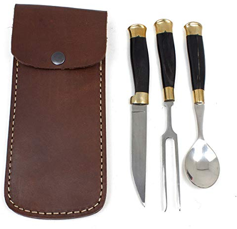 Vehi Mercatus Mittelalter Besteck mit Lederscheide