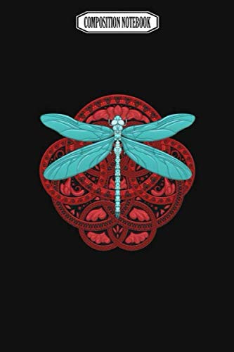 Composition Notebook: Dragonfly Fire Audioquest Blue Corkcicle Dragonflies Barrette Dragonfly Notebook Journal Notebook Blank Lined Ruled 6x9 100 Pages