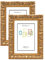 CHELY INTERMARKET | 27C2G | Marco de foto 15x20cm Dorado (x2Unds) Mod-217| Estilo Barroco | Marco de madera para Decoración de Casa | Fotografías de Boda.(217-15x20*2-0,45)