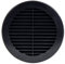 Steinberg14 Griglia di Aerazione Rotonda 150 mm - Griglie di Aerazione in Plastica Nera - Serranda di Scarico dell'aria con flangia - Coperchio di Sfiato Interno a Parete e a Soffitto