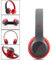 Szaerfa Casque sans Fil, Casque Pliable Bluetooth V5.0 Casque stéréo à réduction de Bruit, Casque sans Fil Portable Pliable (Rouge)