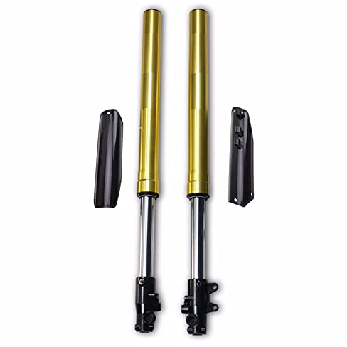 Moto Protezione caduta in oro 735mm Forcelle anteriori Ammortizzatore Ammortizzatore per 125 150 160cc Pit Story Bike Scooter ATV.