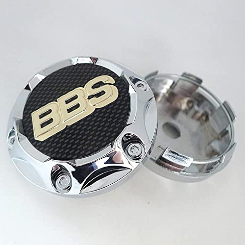 MBTHARR Center Nabendeckel Abs Mitte Logo Zierdeckel Passend Radnabenkappen Radnabenabdeckung Ersatzteil Passend für BBS 68mm Radnabendeckel Zierdeckel 4 StüCk
